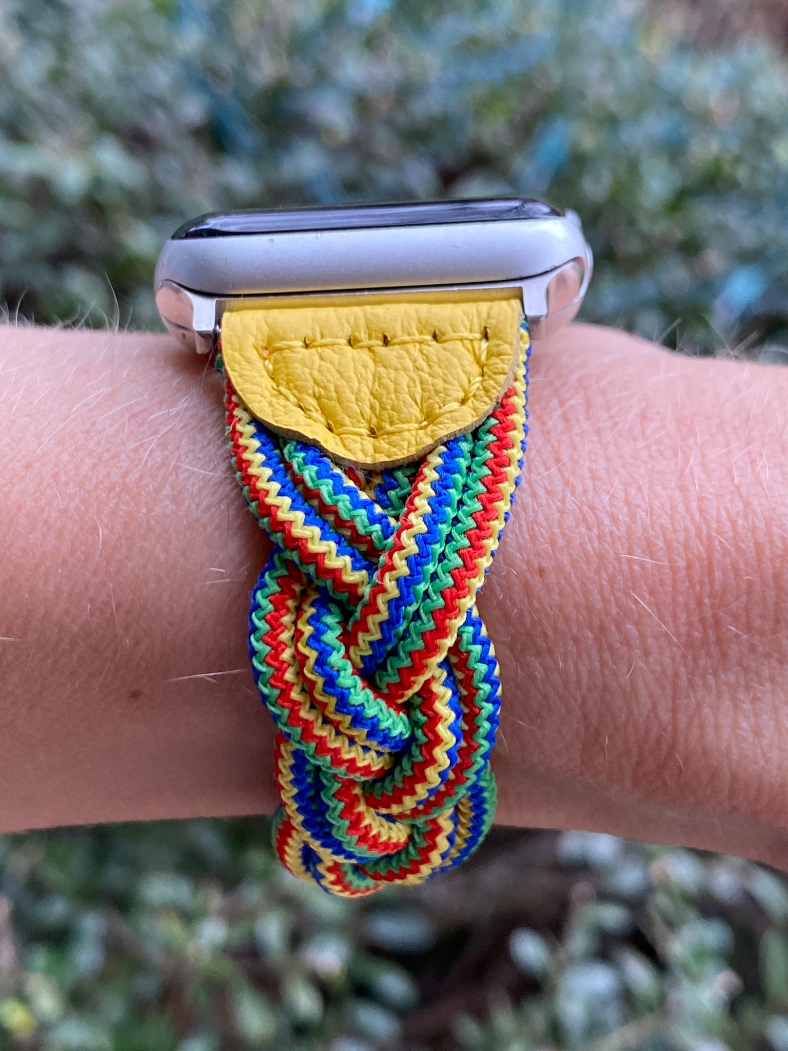 Yellow Multi Braided Solo Loop Band for Apple Watch