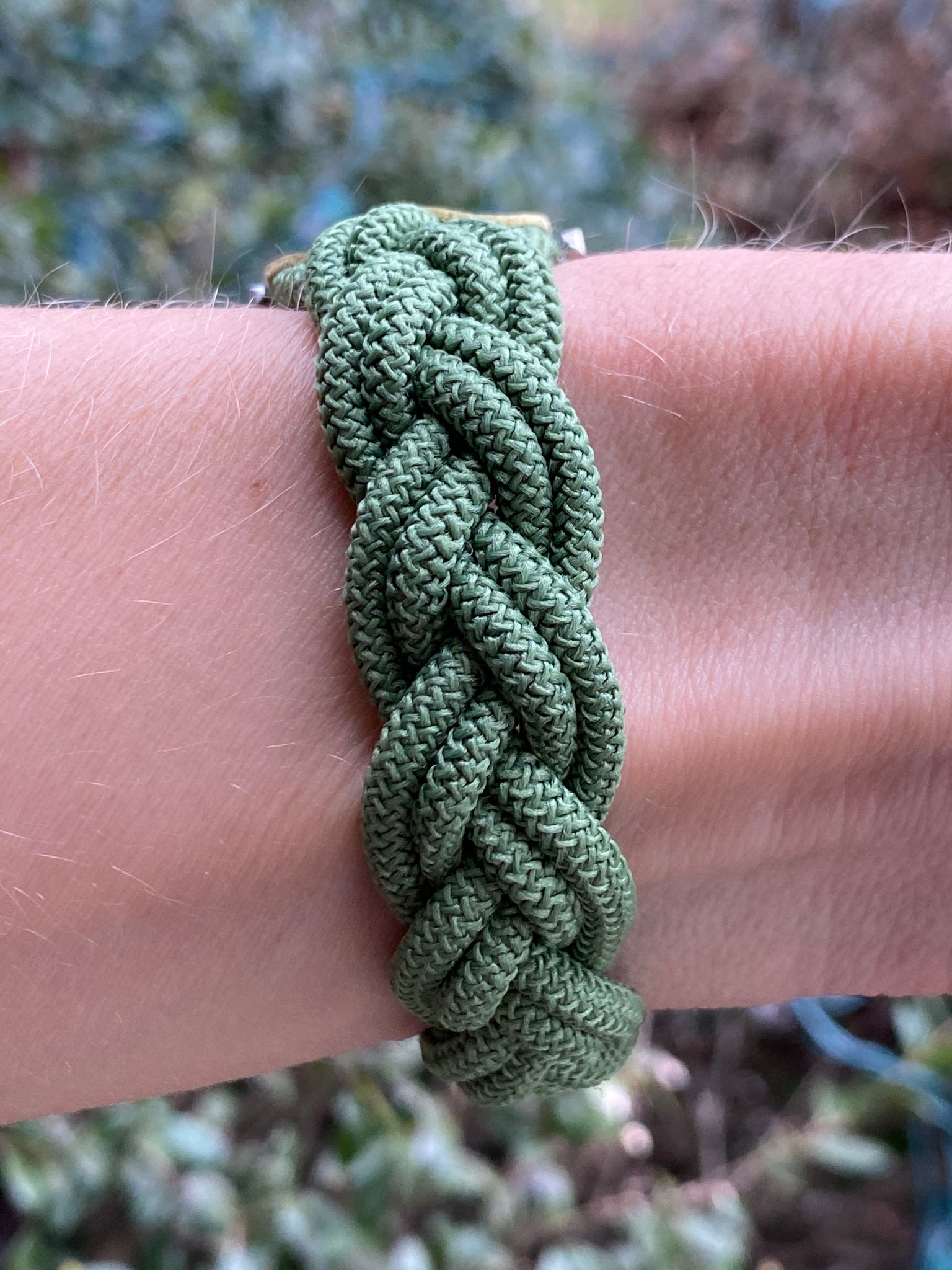 Sage Green Braided Solo Loop Band for Apple Watch
