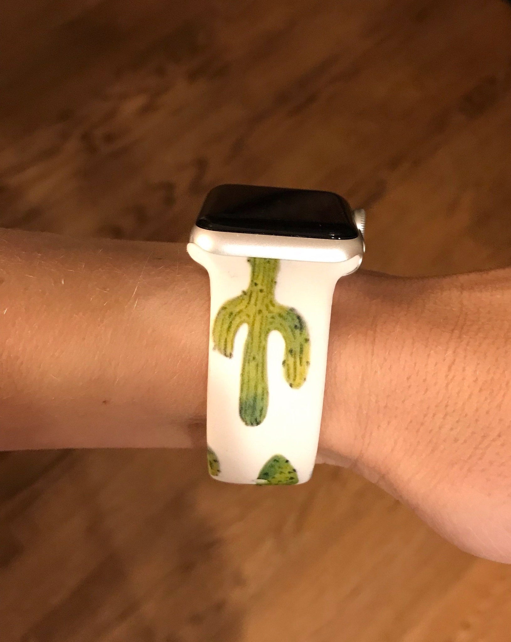 Large Cactus Silicone Band for Apple Watch