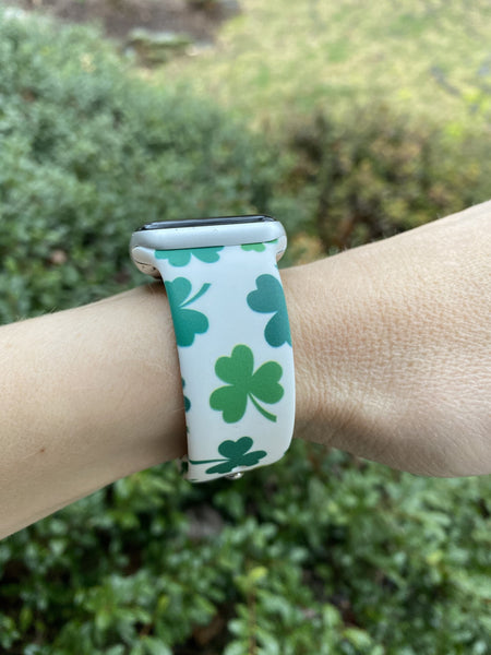 Shamrock Lucky Silicone Band for Apple Watch