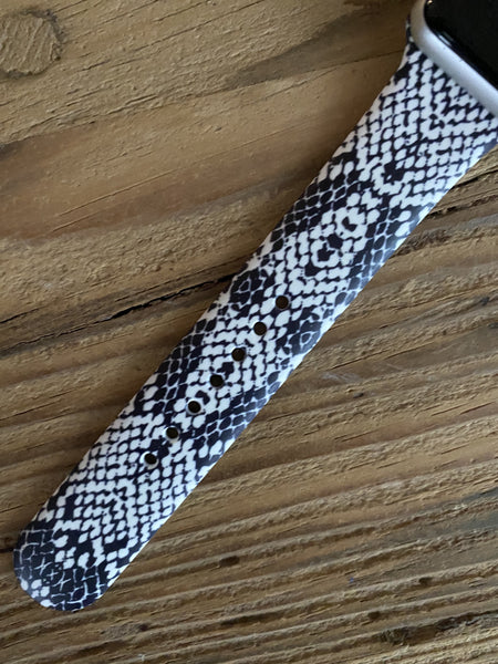 Snake Skin Silicone Band for Apple Watch