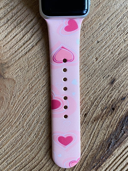Classic Heart Silicone Band for Apple Watch