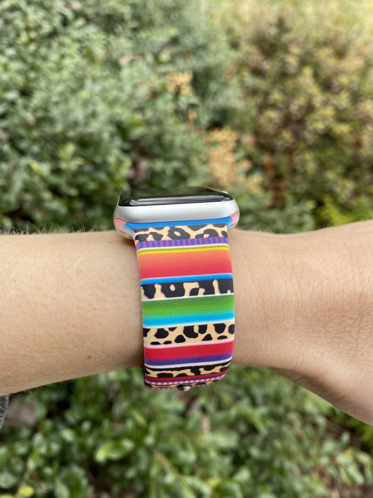 Multicolor cheetah 2025 apple watch band