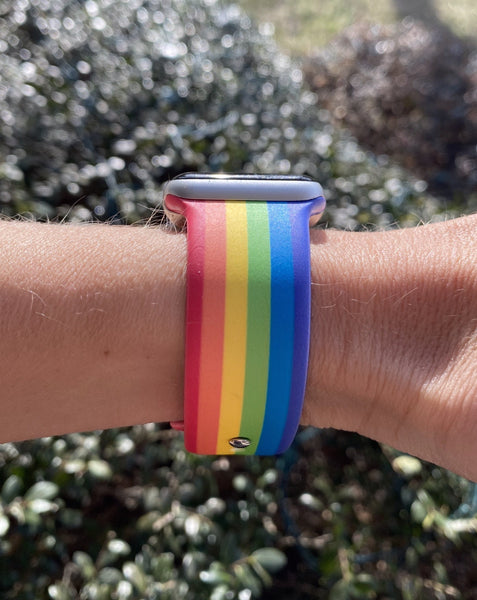 Rainbow Silicone Band for Apple Watch