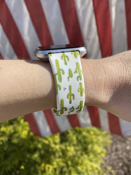 Small Cactus Silicone Band for Fitbit Versa