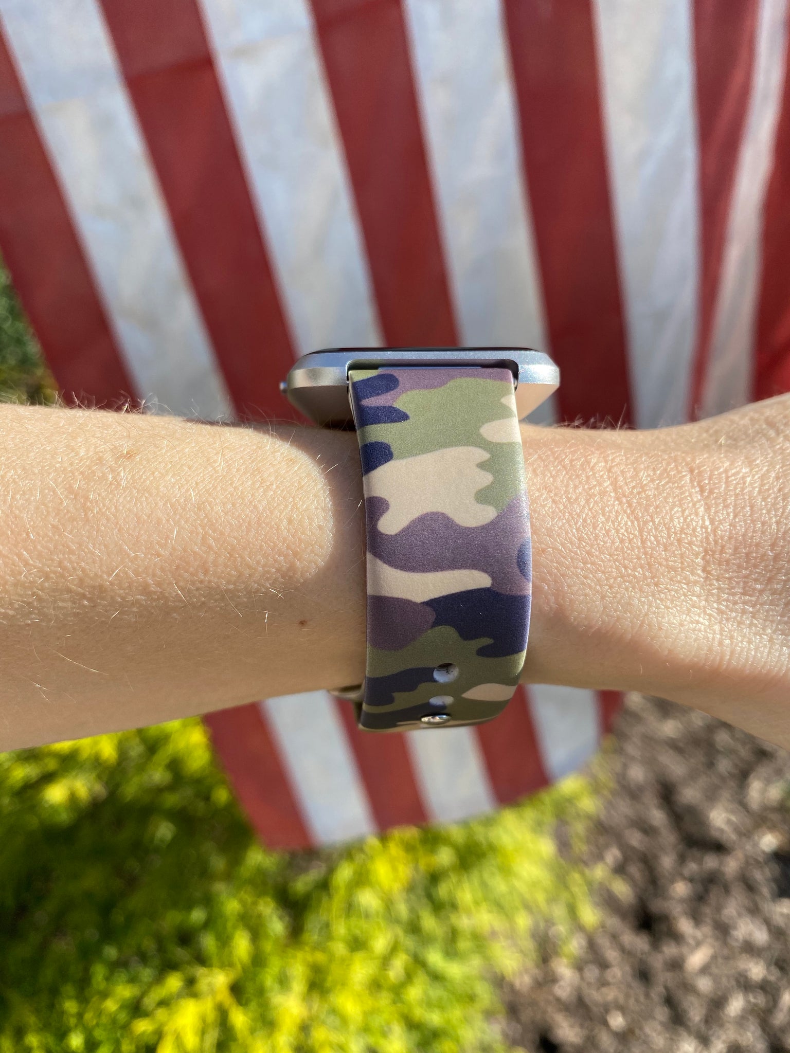 Camo Silicone Band for Fitbit Versa