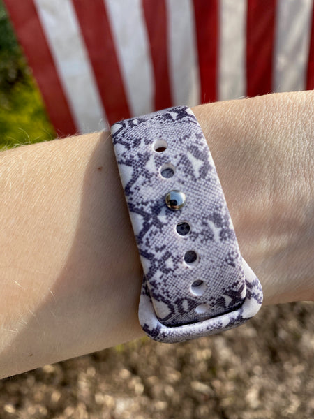 Snakeskin Silicone Band for Fitbit Versa