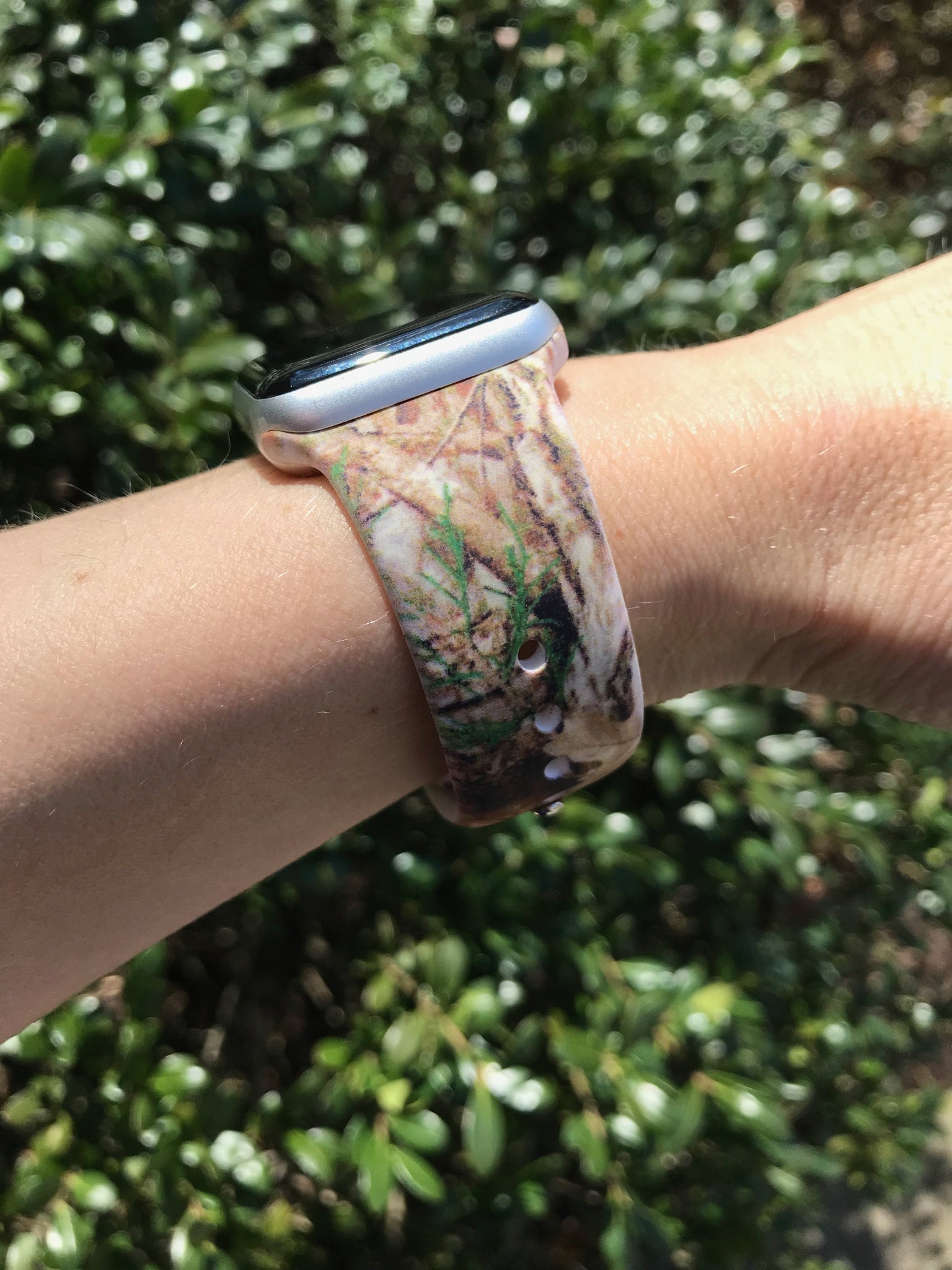 Woodsy Camo Silicone Band for Apple Watch