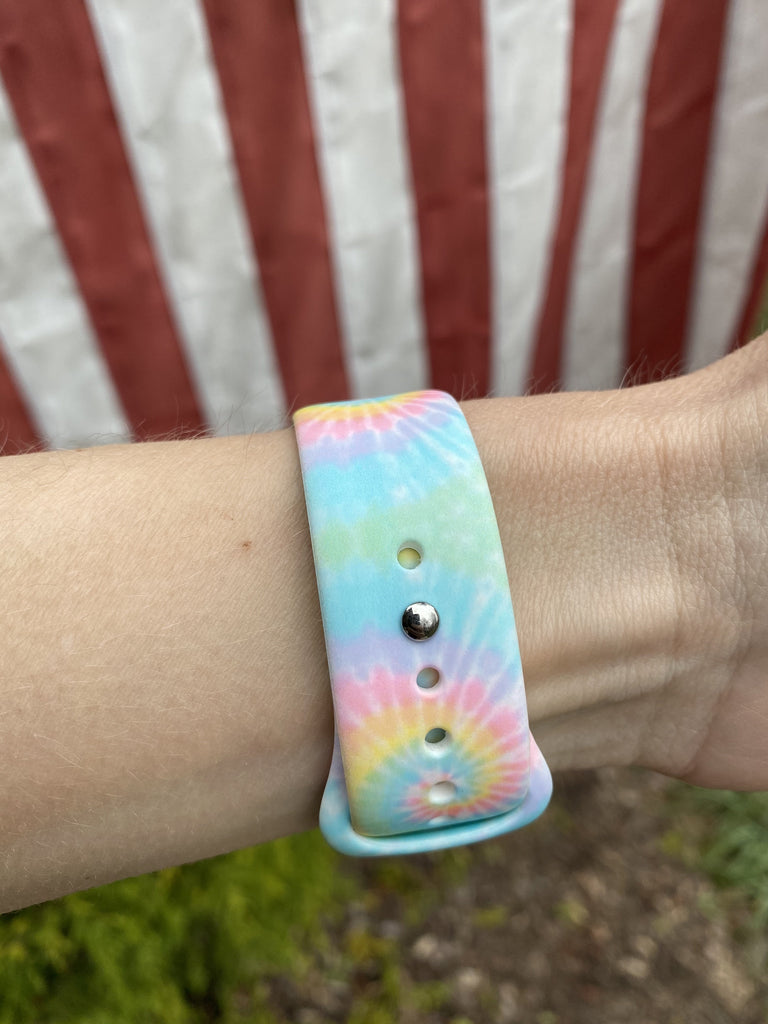 Pastel Tie Dye Silicone Band for Apple Watch