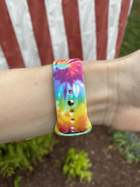 Traditional Tie Dye Silicone Band for Apple Watch