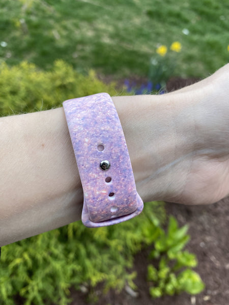 Faux Glitter Silicone Band for Apple Watch