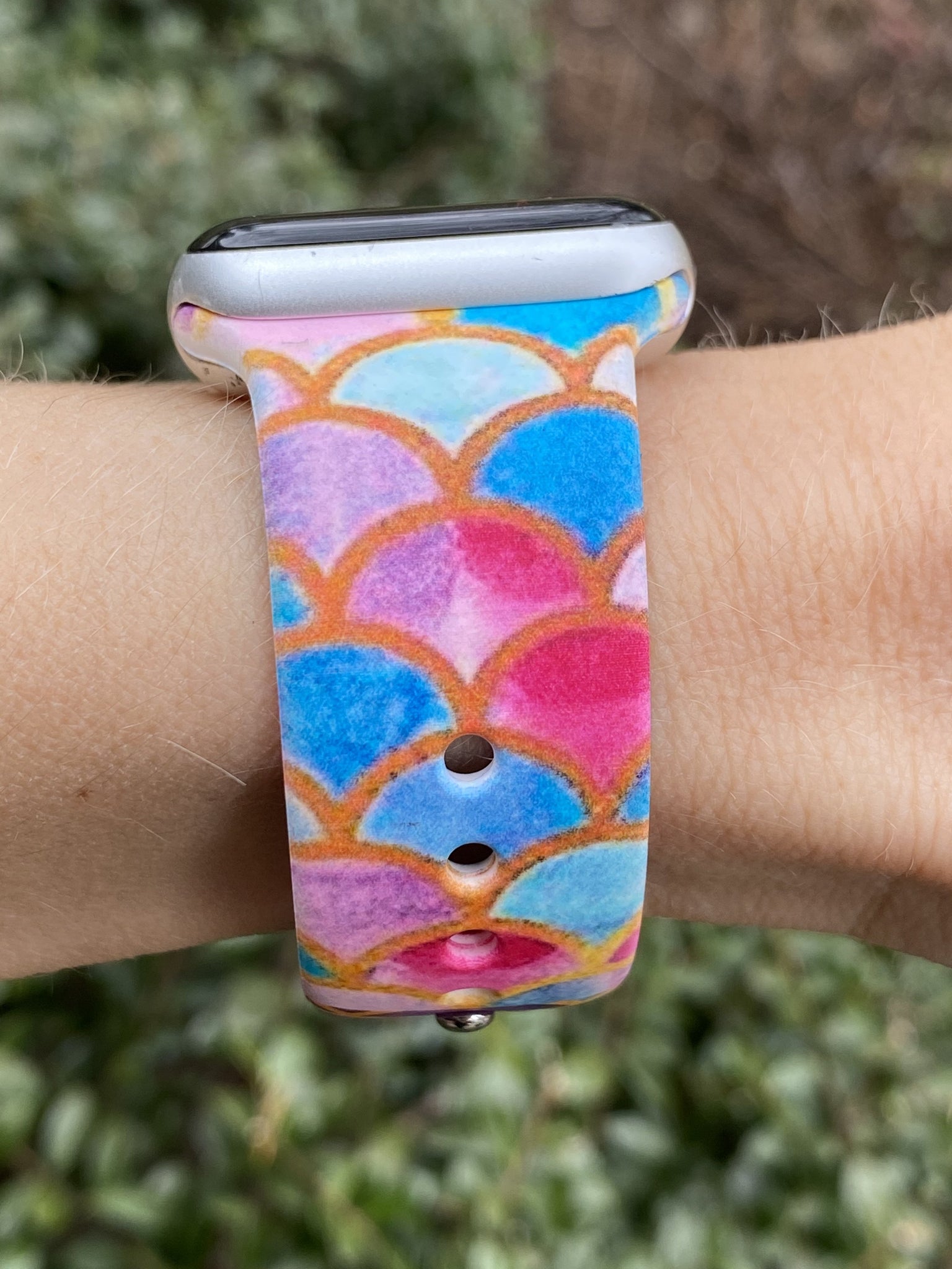 Mermaid Scales Silicone Band for Apple Watch