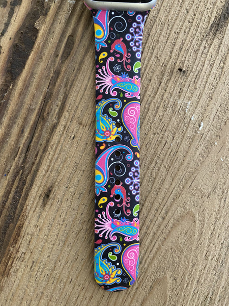 Paisley Silicone Band for Apple Watch