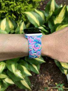 Psych Swirl Silicone Band for Apple Watch