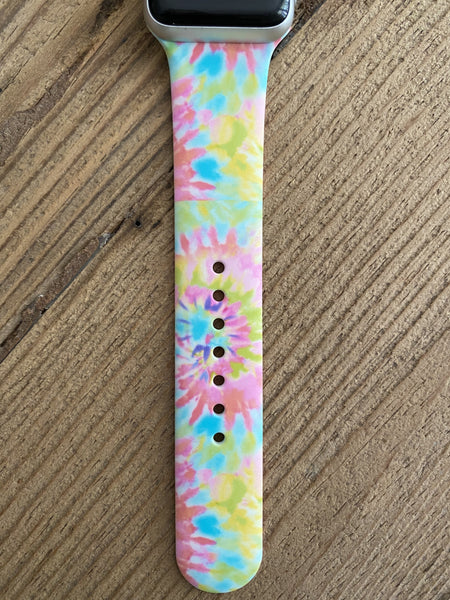 Splat Neon Tie Dye Silicone Band for Apple Watch
