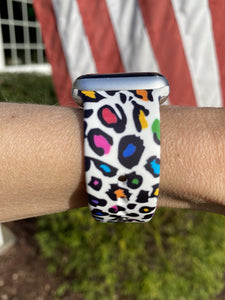 Color Cheetah Silicone Band for Apple Watch