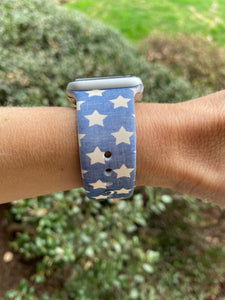 Blue Stars Silicone Band for Apple Watch