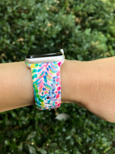 Water Flowers Silicone Band for Apple Watch