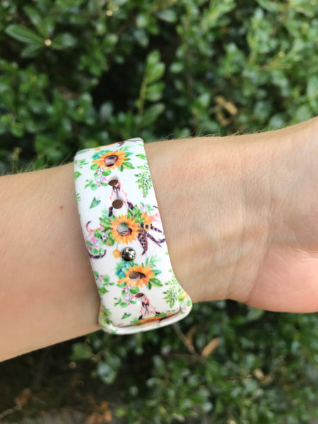 Sunflower Bull Silicone Band for Apple Watch