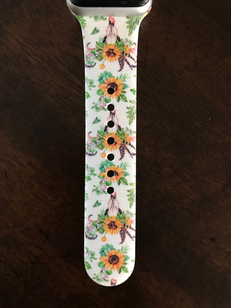 Sunflower Bull Silicone Band for Apple Watch