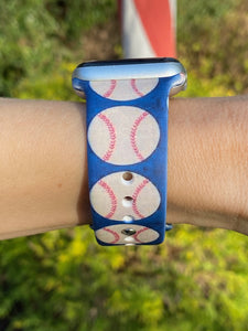 Big Baseball Silicone Band for Apple Watch