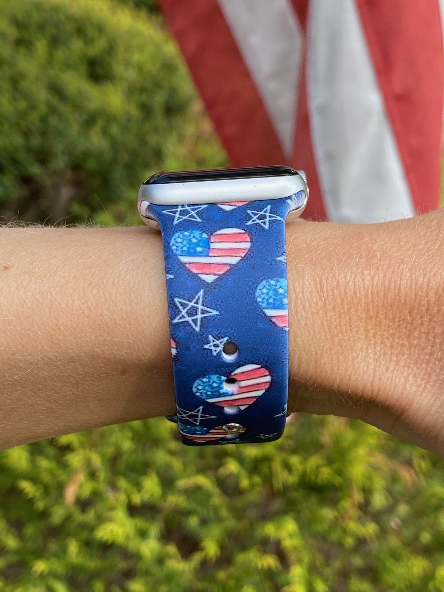 American Hearts Silicone Band for Apple Watch