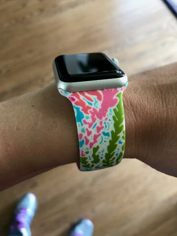 Coral Silicone Band for Apple Watch