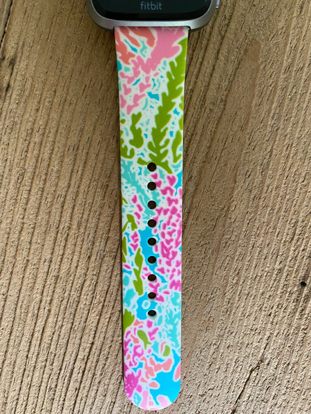 Coral Silicone Band for Fitbit Versa