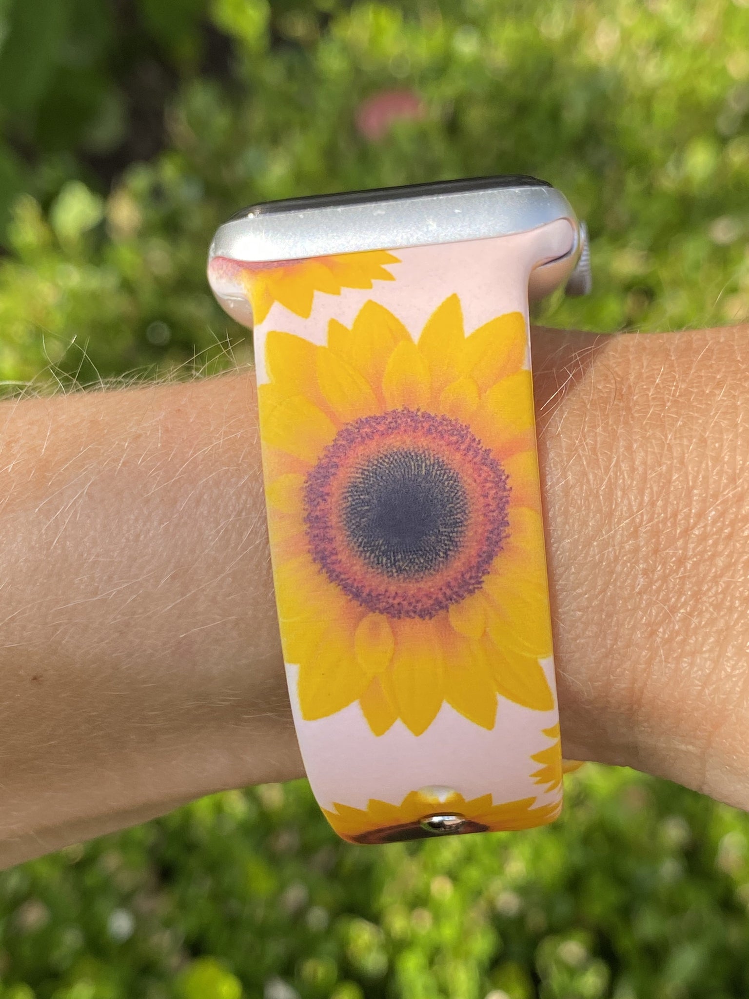 Big Sunflower Silicone Band for Apple Watch
