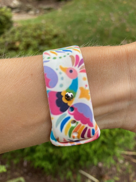 Rooster Print Silicone Band for Apple Watch