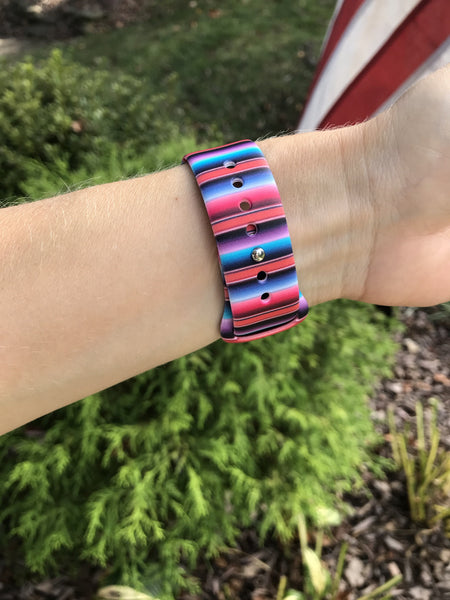 New Serape Stripe Silicone Band for Apple Watch