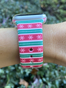 Xmas Design Silicone Band for Apple Watch