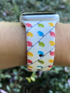 Christmas Lights Silicone Band for Apple Watch