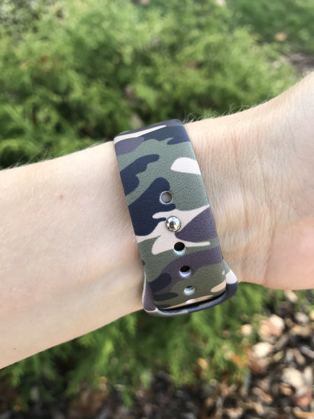 Camo Silicone Band for Apple Watch