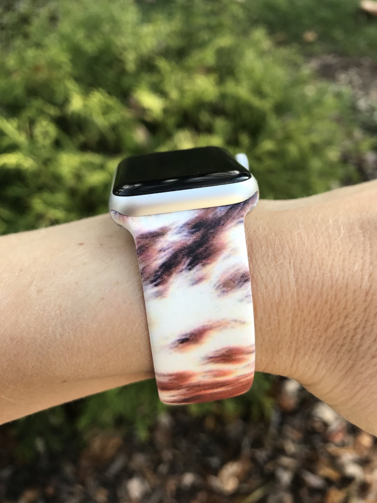 Brown Cow Silicone Band for Apple Watch