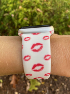 Small Lips Valentine Silicone Band for Apple Watch