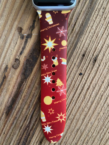 Christmas Star Silicone Band for Apple Watch