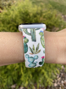 Cactus Plants Silicone Band for Apple Watch