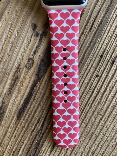 Small Hearts Silicone Band for Apple Watch
