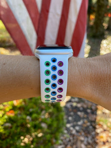 Multi Color Silicone Sport Band for Apple Watch