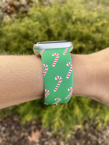 Candy Cane Silicone Band for Apple Watch