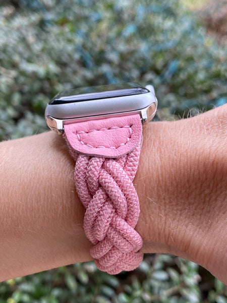 Light Pink Braided Solo Loop Band for Apple Watch